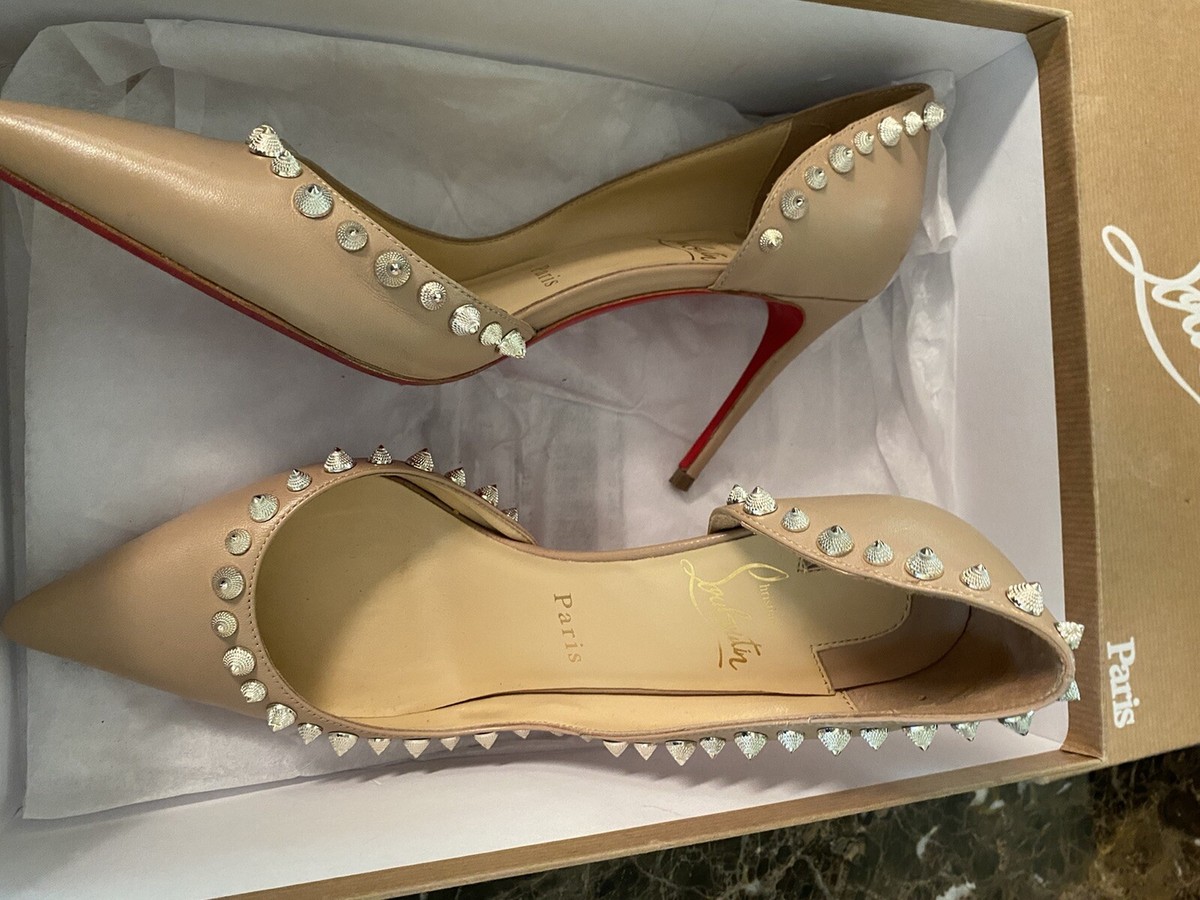 CHRISTIAN LOUBOUTIN ルブタン ピンヒール ゴールド　レース CHRISTIAN LOUBOUTIN ルブタン ピンヒール ゴールド レース