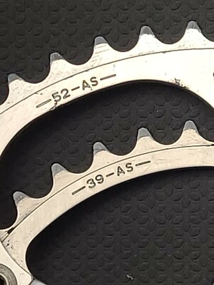Vilebrequin Campagnolo Vintage 172.5 Mm – Double Plateau 52/39 – Italien – Bon état