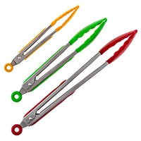 Silicone Kitchen Tongs Pack Of 3, Includes 9 Inch Salad Tongs, 12 Inch Barbecue on sale Silicone Kitchen Tongs Pack Of 3, Includes 9 Inch Salad Tongs, 12 Inch Barbecue on sale