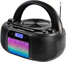 MD6972 Portable Top Loading CD Boombox with Digital AM/FM Stereo Radio, Color Ch