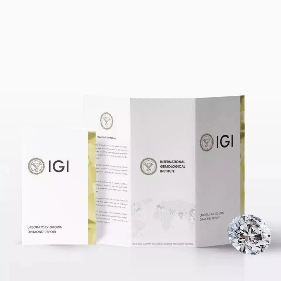 2.59Ct Lab Created Diamond Solitaire Ring F/VS1 | IGI Certified 14K White Gold - Image 4 of 4