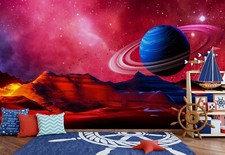 3D Blau Planet Q1534 Tapete Wandgemälde Fototapete Selbstklebend Kay