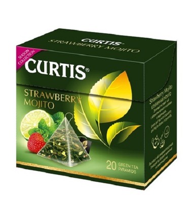 Tee Beutel Curtis Pyramide 20Btl Strawberry Mojito