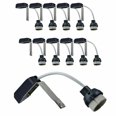 10 x GU10 Sockel inkl. Lüsterklemme Fassung für LED & Halogen Keramik