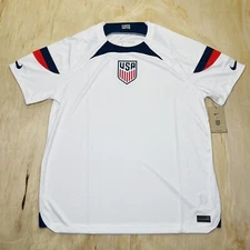 NEW XL USA 2022 USMNT Nike Home Breathe Stadium White DN0706-101 US Soccer