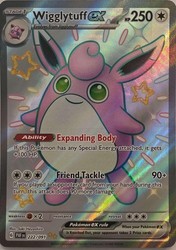 Wigglytuff ex 222/091 Paldean Fates Shiny Ultra Rare