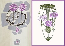 PINK ROSES by Charles Rennie Mackintosh
