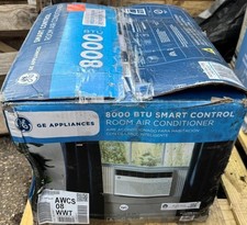 GE AWCS08WWT 8000 BTU Smart Window Air Conditioner WiFi 350 Sq Ft White
