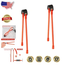 Slingshot Bands 8 Pcs Orange - Durable Latex, Powerful Heavy Pull Design