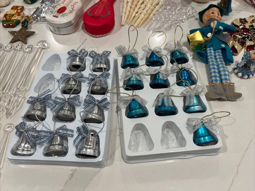 LOTE Vintage ADORNOS DE NAVIDAD Ángeles, Campanas, Instrumentos, Icicles - Imagen 13 de 24