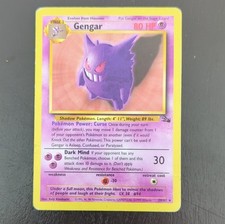 Pokémon TCG Gengar Fossil 20/62 80 HP Stage 2 Rare Unlimited 1999 English