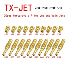 10Set For PE24 PZ26 TXM125 ATC200X Carburetor Main Jet Kit & Slow Jet Kit TX-JET