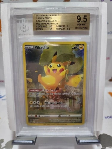 2023 Sword & Shield Crown Zenith #GG30 Pikachu BGS 9.5