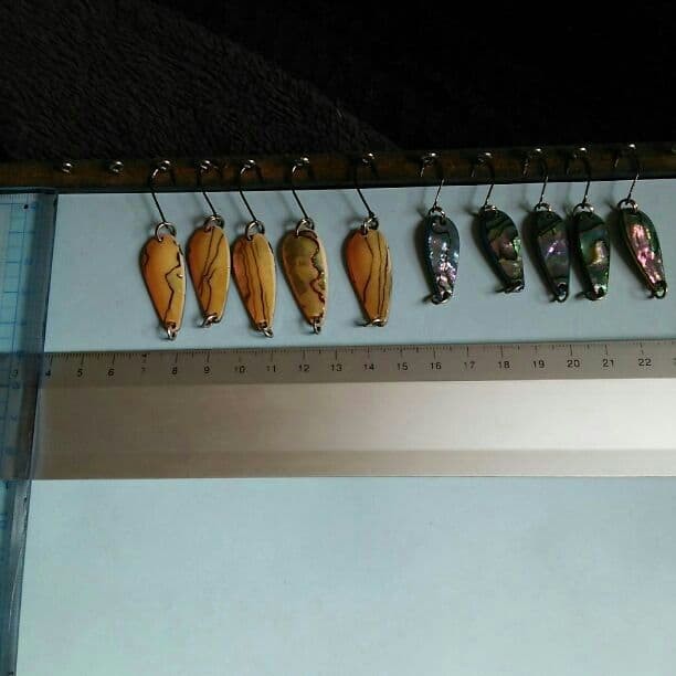 A set of 10 spoons5 pieces of Mexican abalone with urethane coating, 5g each, - Image 2