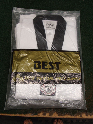 NEW - ''BEST'' Sang Moosa Taekwondo Uniform Gi size 2 Asian 160cm White & Black