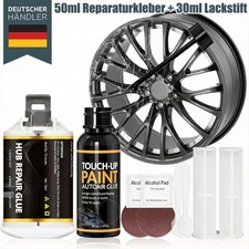Alufelgen Reparatur Set Schwarz Felgenreparaturset Kratzer Risse Dellen Fachmann