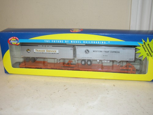 Remolque HO Athearn RTR transporte arrendamiento 85' coche plano 2 40' #92623 nuevo en caja | Zustand: New