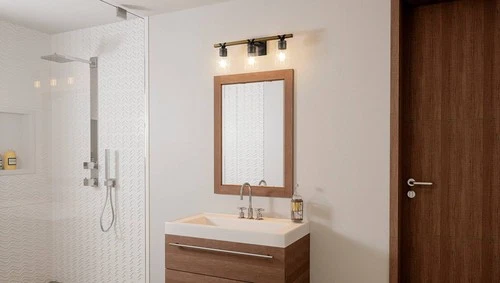 Quoizel Devon Court 24" Wide Matte Black 3-Light Bath Light - Picture 6 of 6