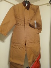 Carhartt Mens Coveralls Duck Canvas Quilt Lined Size 42 Short X01 NWT