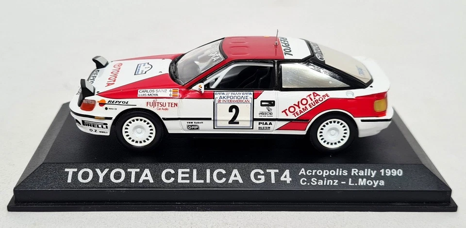 Coche modelo diecast Altaya 1/43 Toyota Celica GT4 Acropolis Rally 1990 Foto 2 de 4