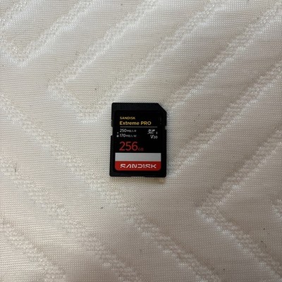 SanDisk Extreme Pro 256GB SDXC 250MB/s UHS I U3 V30 SD Memory Card