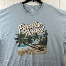 Royal Caribbean Paradise Found Light Blue T-Shirt Tee Big Size 3XL Cruise Shirt