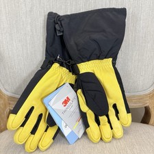 Ozero Ski Gloves Waterproof 3m thermal cotton lining multiuse cowhide poly blend