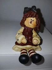 Vintage Suzy Skoglund  Raggedy Ann Figurine Stars 2000 3"