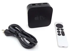 Apple TV 4th Generation 32GB Black MGY52LL/A Model A1625 w/ Remote & Power Cord