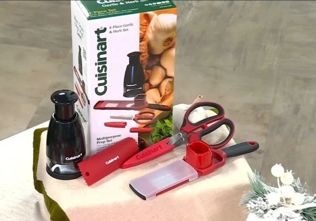 Cuisinart 4-piece Multipurpose Kitchen Garlic & Herb Prep Set CTG-00-4GS NIB
Opens in a new window o