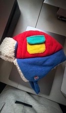 NWT LEGO COLLECTION Baby Color Block Fleece Trapper Hat 2T