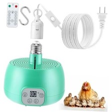 Pack Chicken Coop Heater with Remote Control, Timing Chicken Heat Lamp, Smart 1