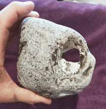 A Large Natural Hag Stone. Pagan/wicca/wishes/holey/lucky stones   .. V27T