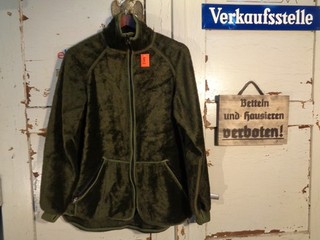 Orig. NL Armee Teddy Fleecejacke pinegreen Shag Aramid / FR Kälteschutz L 4053