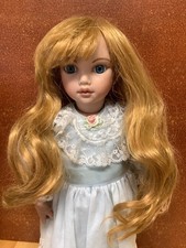 New Unbranded Doll Wig, Approximately 9 , Strawberry Blonde in Color, Long, Wavy