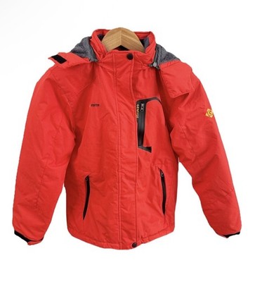 GEMYSE Boys Waterproof Ski Jacket Fleece Lined Hooded Winter Coat Red Size 10/12
