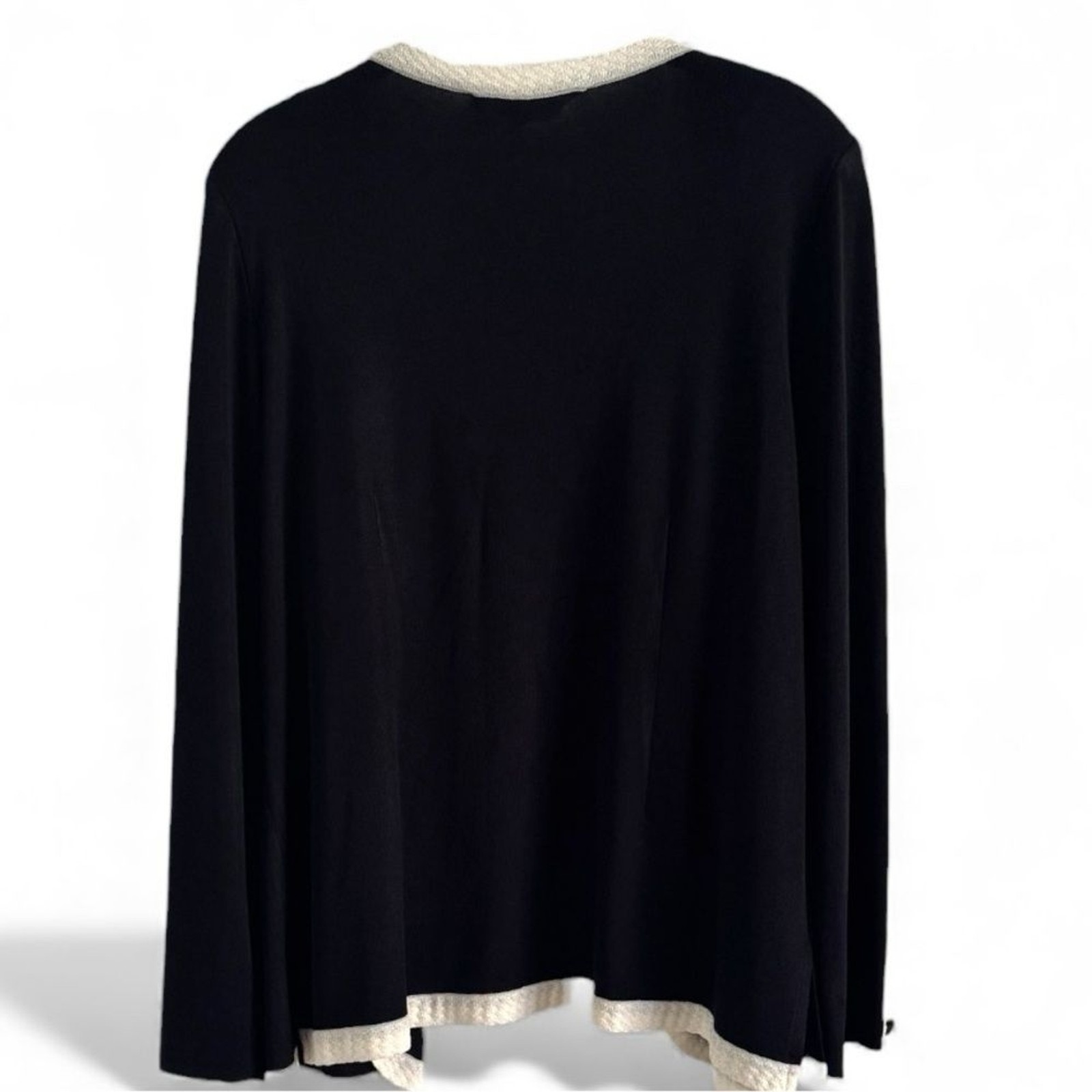 EXCLUSIVELY MISOOK Black Knit Jacket / Classic De… - image 3