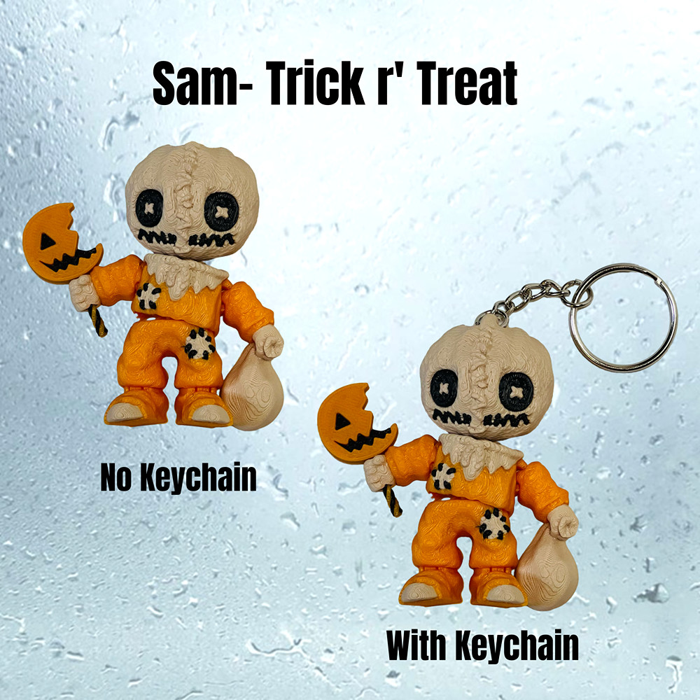 Flexi Horror Toy 3D Printed Articulated Halloween Figures Scary Collectors