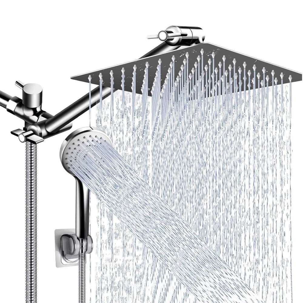 8 Inch High Pressure Rainfall Shower Head With Handheld Spray Combo Adjustable
Opens in a new window