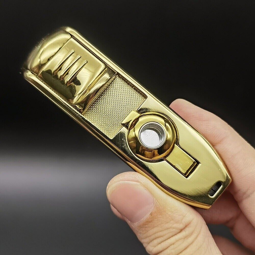 Cigar Cigarette Lighter Triple Jet Flame Torch w/ Refillable Butane Black Hot