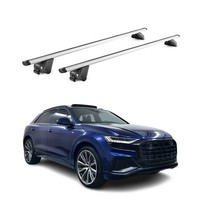 DachträGer GrundtäGer FüR Audi Q8 2018-2026 100Kg Aluminium Silber 2Tlg ABE