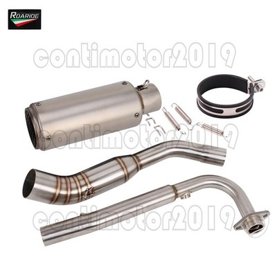 ISTUNT Low Mount Exhaust Full System Tailpipe For Kawasaki Z125