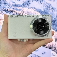 Samsung NX Mini 20.5MP Digital Camera Body ONLY- White Tested  Ready to Use