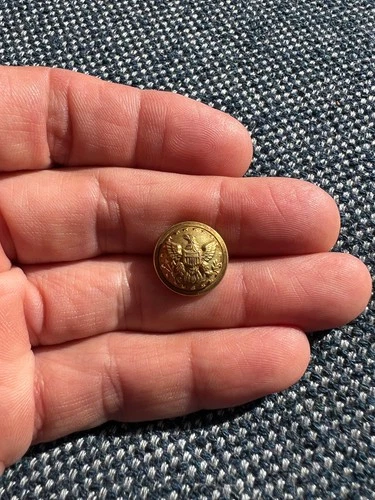 Civil War Staff Officer Cuff Button Canfield. Bro & Co.  Bal. Backmark