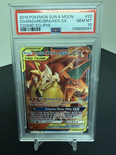 Charizard & Braixen-GX graded PSA 10 for sale on eBay