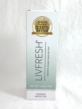 LIVFRESH Toothpaste Gel, Clinically Proven to Remove Plaque 250% Better. 1.75 oz