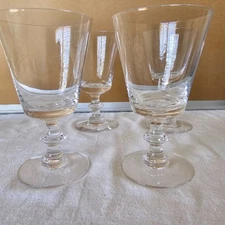 Heisey Vintage Crystal Wine Glasses - Set of 4