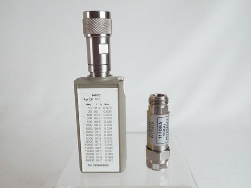 HP Keysight 8481D Power Sensor -70 to -20 dBm 10MHz-18GHz with 11708A Attenuator