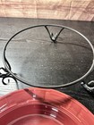Longaberger "Woven Traditions Paprika" Pasta Serving Bowl 12 Inch With Stand — photo 4