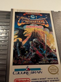 The Magic of Scheherazade (NES, 1990) Cartridge Only